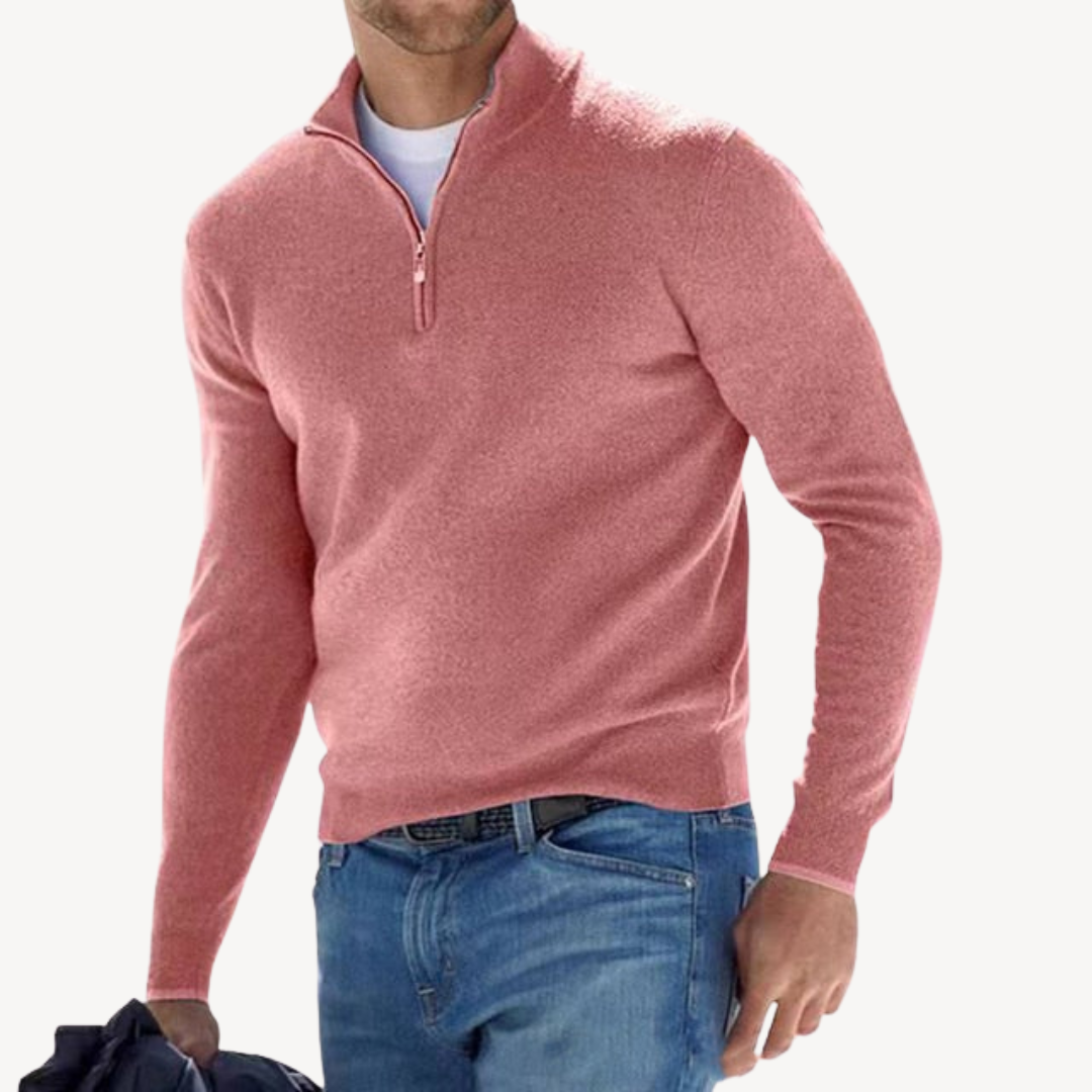 Men's Zip-Up Sweater | Loravelle