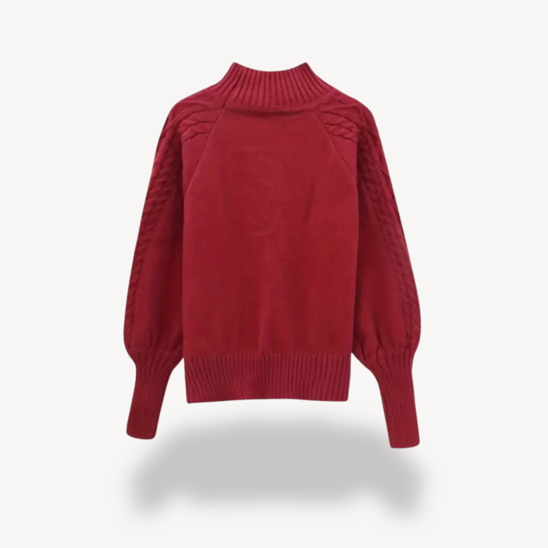 Cable Knit Turtleneck Sweater for Women | Loravelle