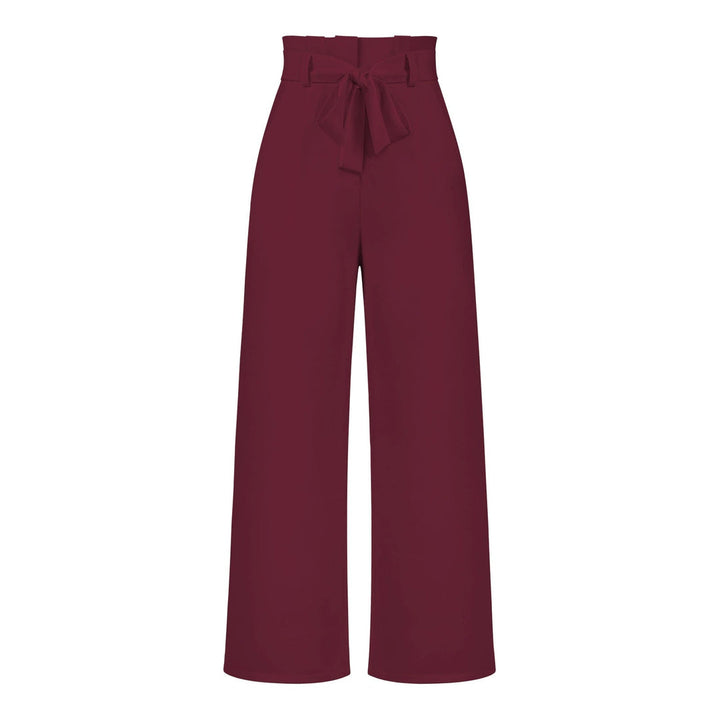 Tie Waist High-Waisted Trousers for women | Loravelle