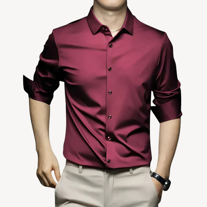 Men's Polyester Long Sleeve Shirt | Loravelle