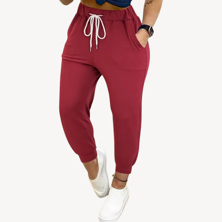 Women's Elastic Waist Jogger Pants | Loravelle