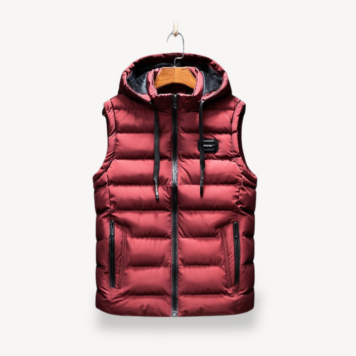 Puffer Vest with Hood for Men | Loravelle