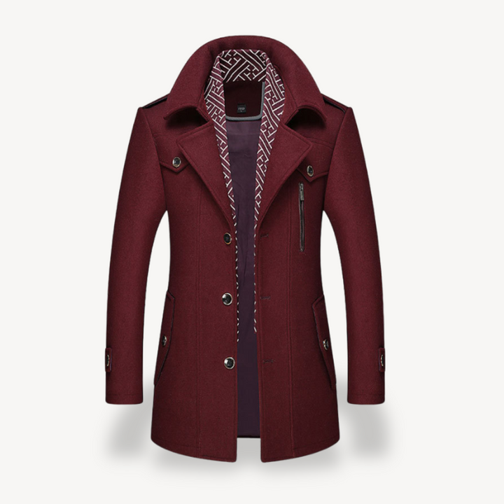 Men's Peacoat with Fleece Lining | Loravelle