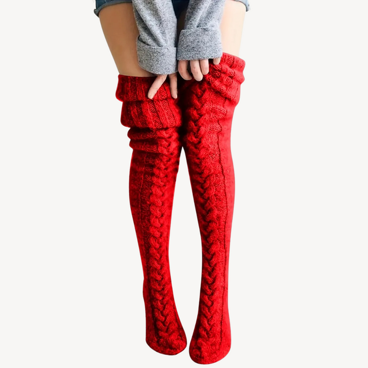 Women’s Knit Thigh-High Socks | Loravelle