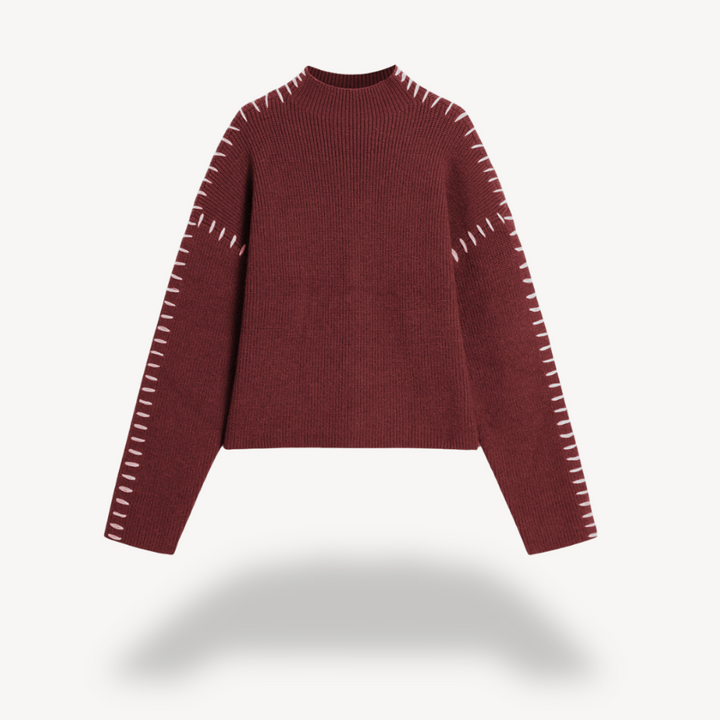 Women's Knit Stitch Detail Sweater | Loravelle