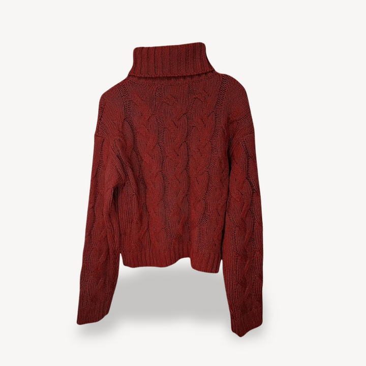 Cable Knit Turtleneck Sweater | Loravelle