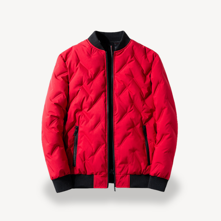 Men's Hybrid Puffer Bomber Jacket | Loravelle