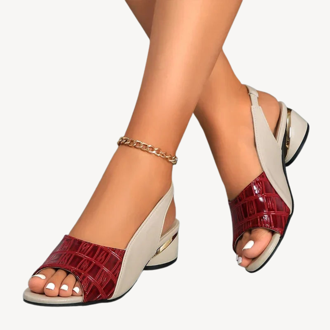Women's Orthopedic Block Heel Sandals | Loravelle