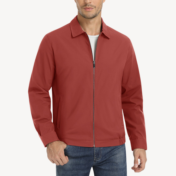 Men's Full-Zip Bomber Jacket with Pockets | Loravelle