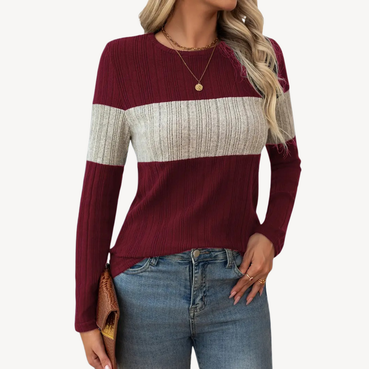 Striped Long Sleeve Top for Women | Loravelle