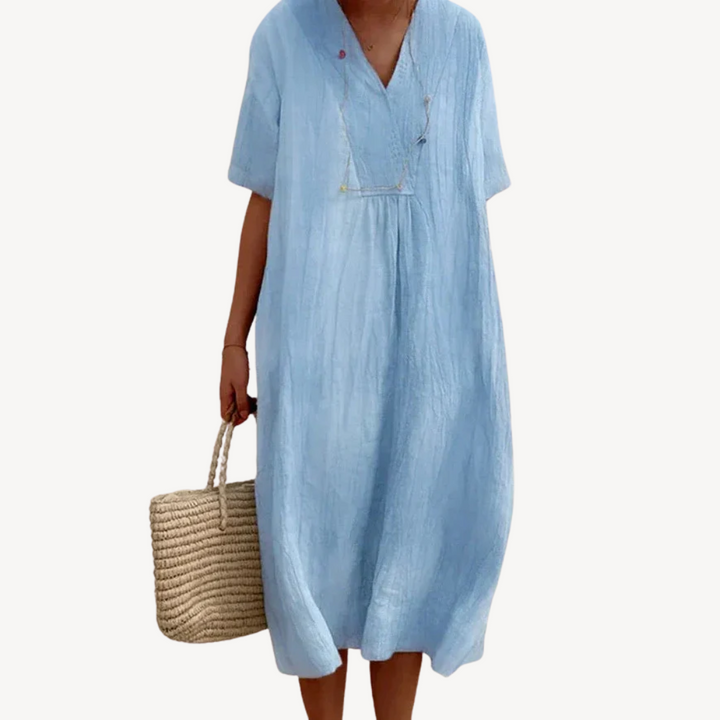 Women’s Midi Beach Dress Loose Fit Summer | Loravelle