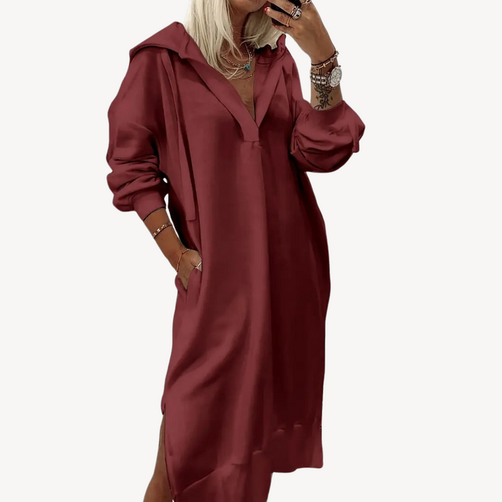 Women's Hooded Sweatshirt Dress | Loravelle