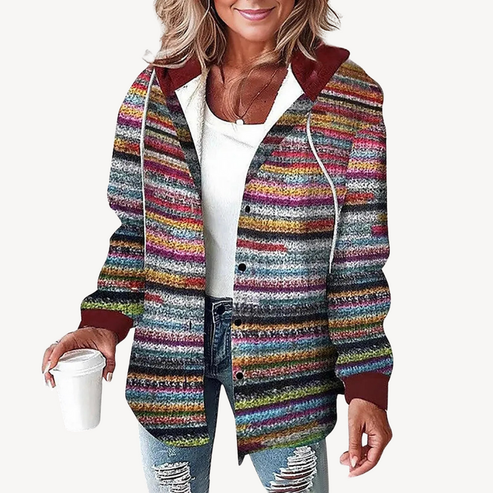 Plaid Hooded Shirt Jacket | Loravelle