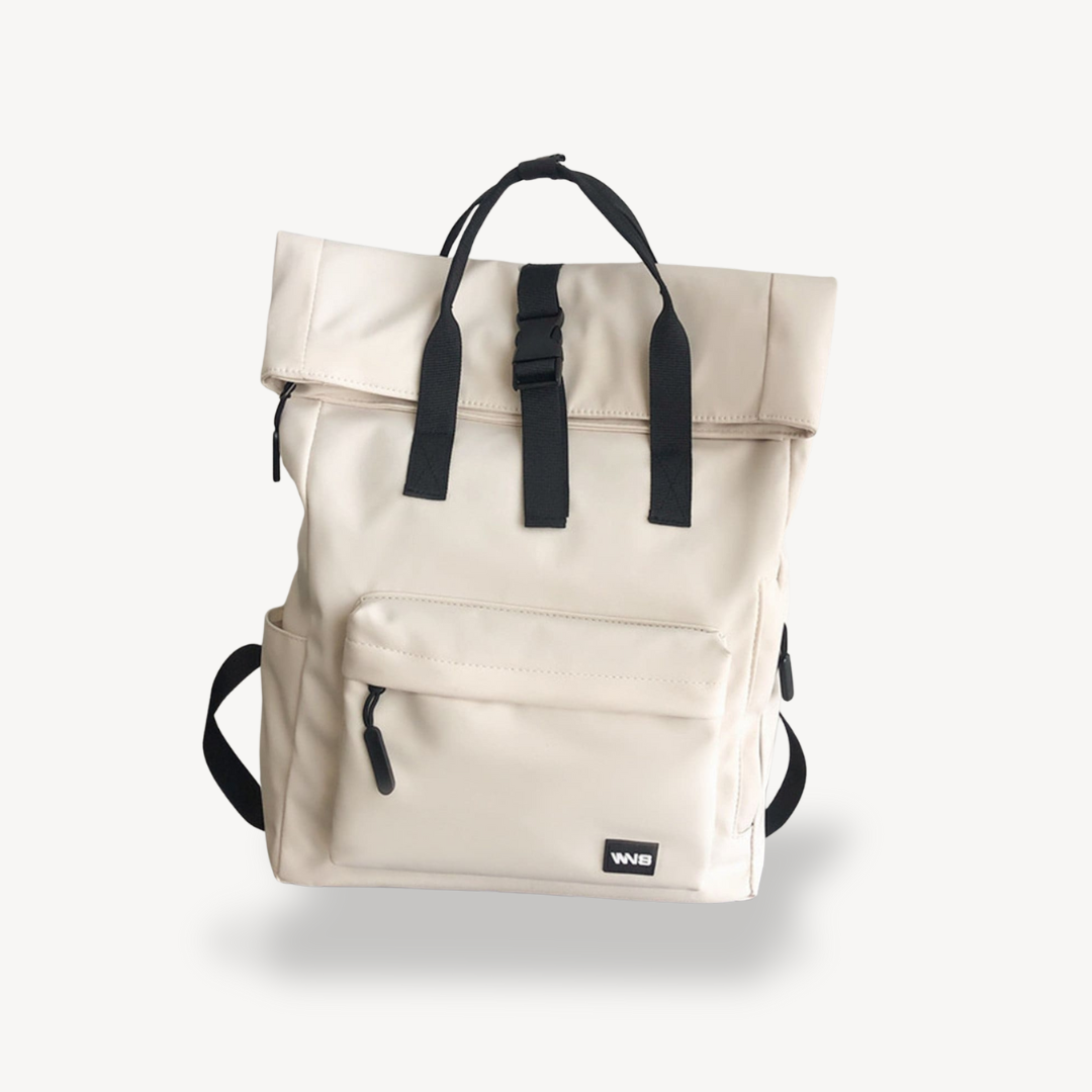 Women's Polyester Roll Top Backpack | Loravelle