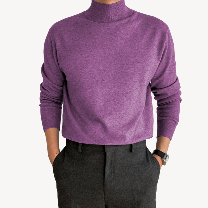 Cashmere Blend Turtleneck Sweater for Men | Loravelle