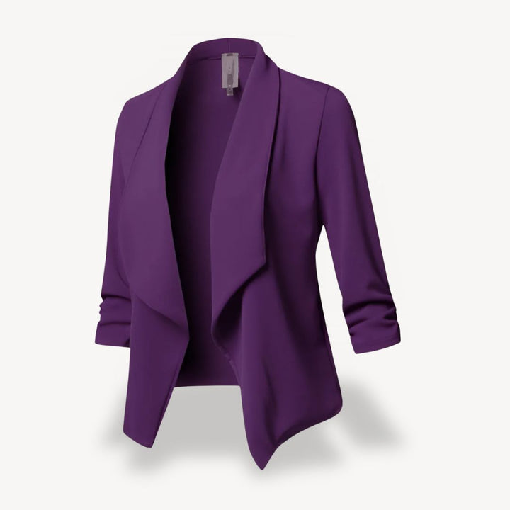 Polyester Open Front Blazer Women | Loravelle