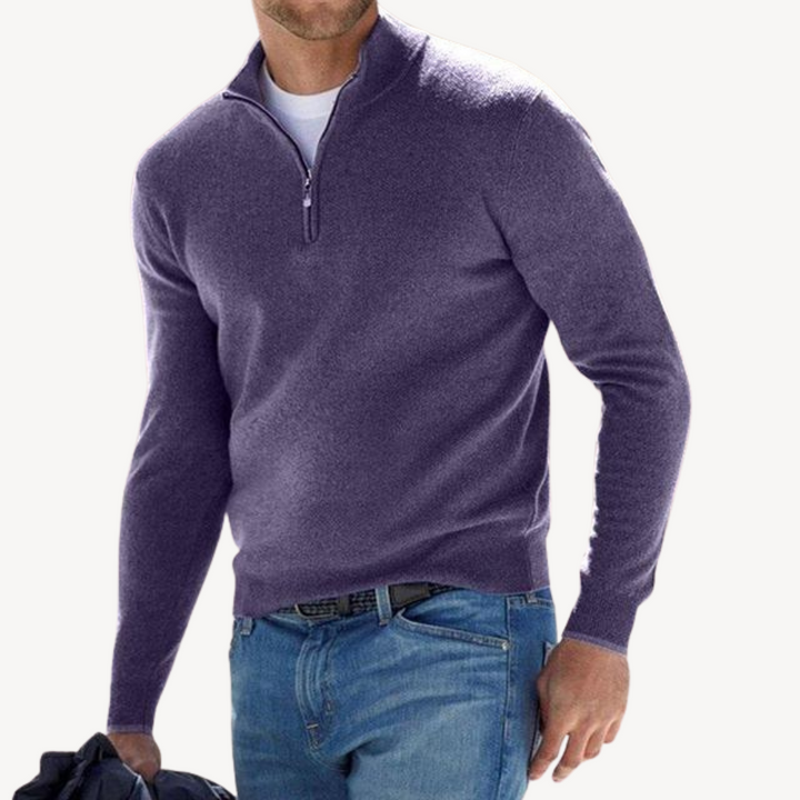 Men's Zip-Up Sweater | Loravelle