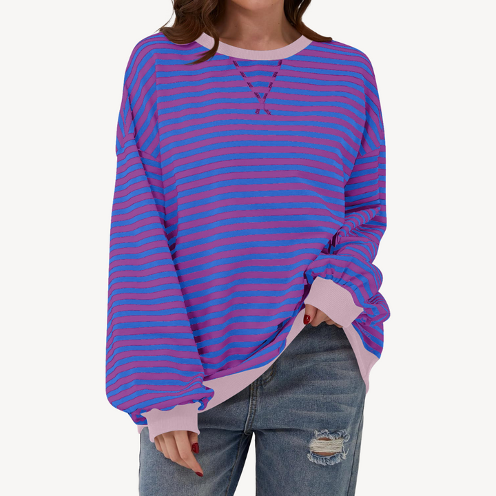 Women's Striped Long Sleeve Top | Loravelle