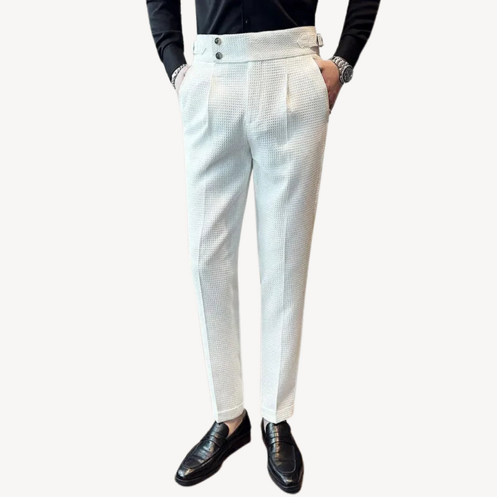 Men's Waffle Dress Pants Business Formal | Loravelle