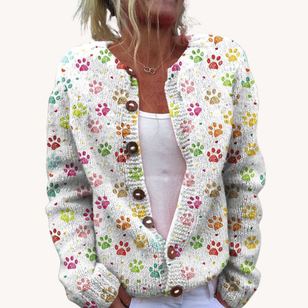 Women's Floral Embroidered Cardigan | Loravelle