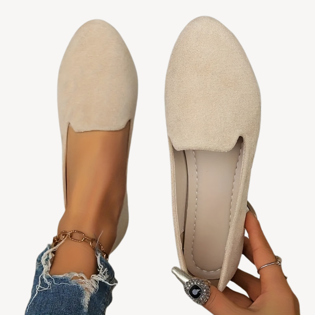 Women's Suede Orthopedic Flats | Loravelle