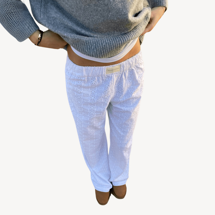 Women's Linen Blend Lounge Pants | Loravelle