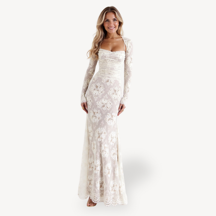 Women's Lace Dress Long Sleeve | Loravelle