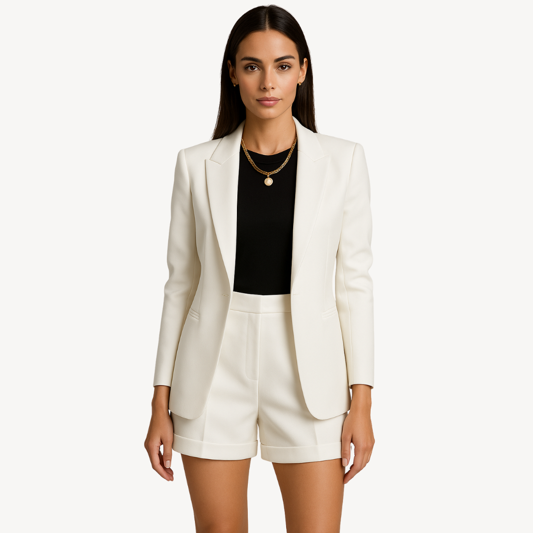 Women’s Blazer & Shorts Set – Stylish Casual Suit | Loravelle