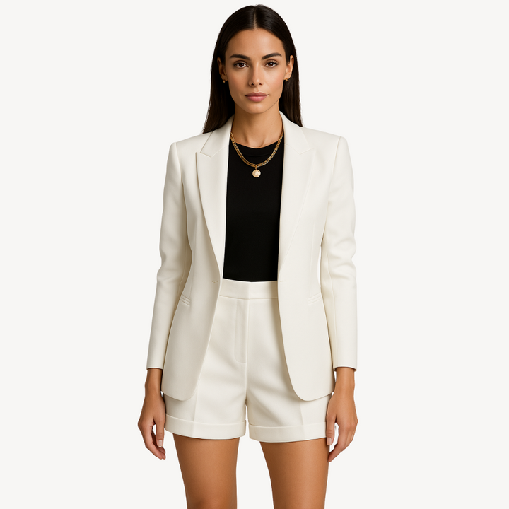 Women’s Blazer & Shorts Set – Stylish Casual Suit | Loravelle