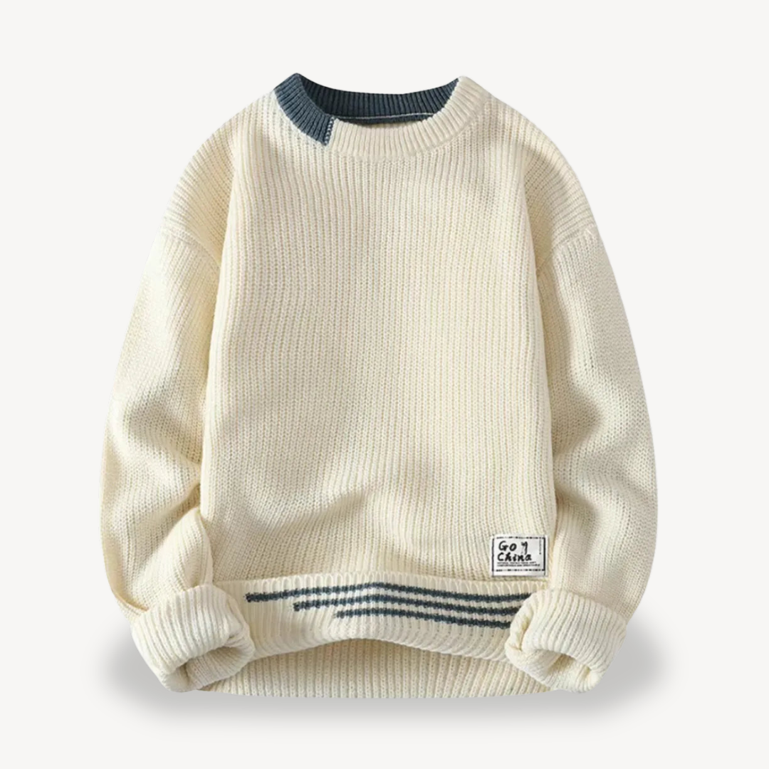 Men's Ribbed Knit Sweater | Loravelle