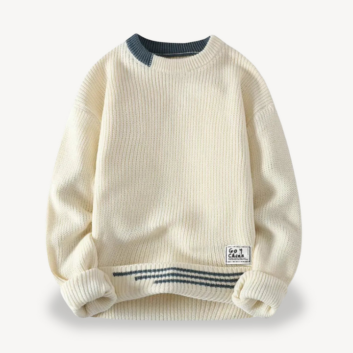 Men's Ribbed Knit Sweater | Loravelle