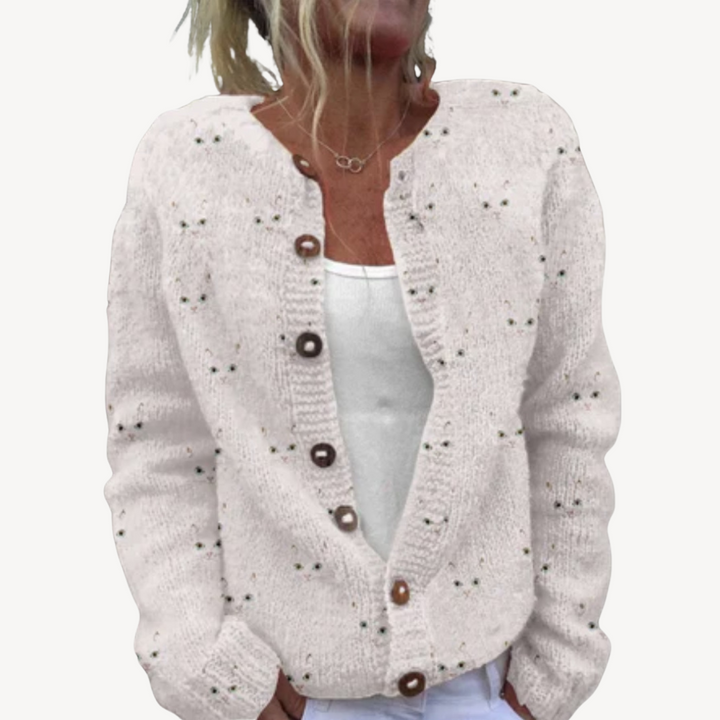 Women's Floral Embroidered Cardigan | Loravelle