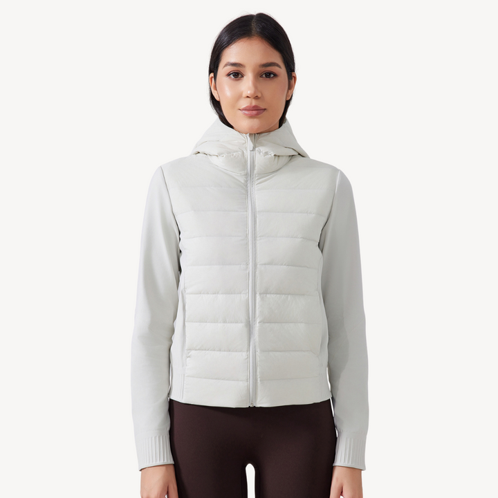 Women’s Hybrid Puffer Hoodie Jacket | Loravelle