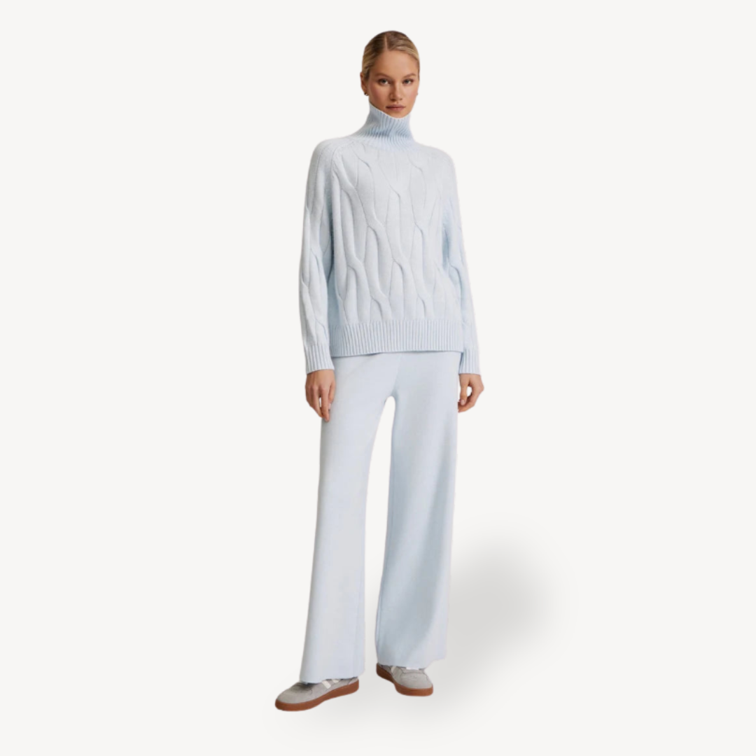 Cable Knit Sweater and Pants Set | Loravelle
