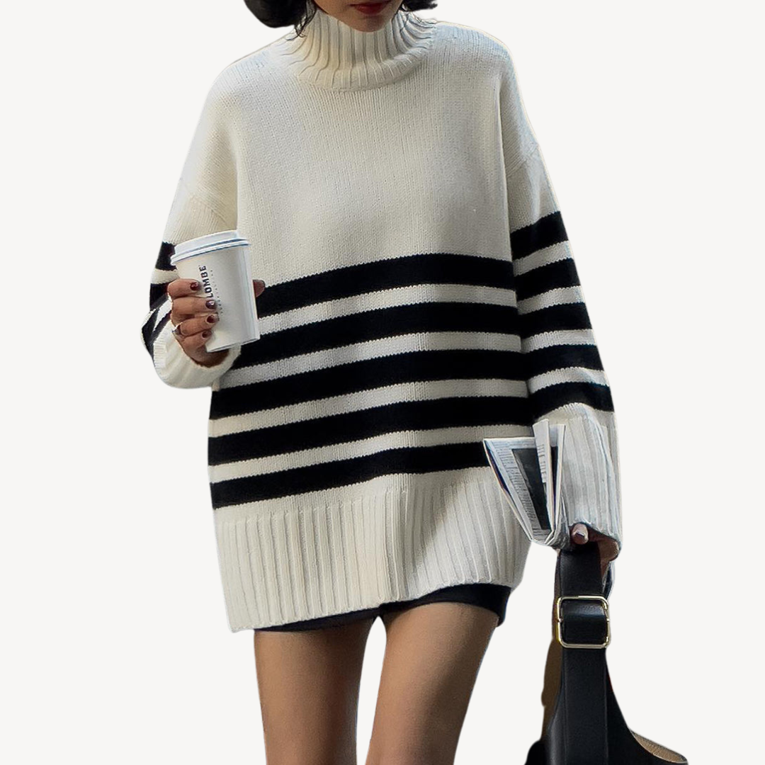 Striped Knit Sweater for Women | Loravelle