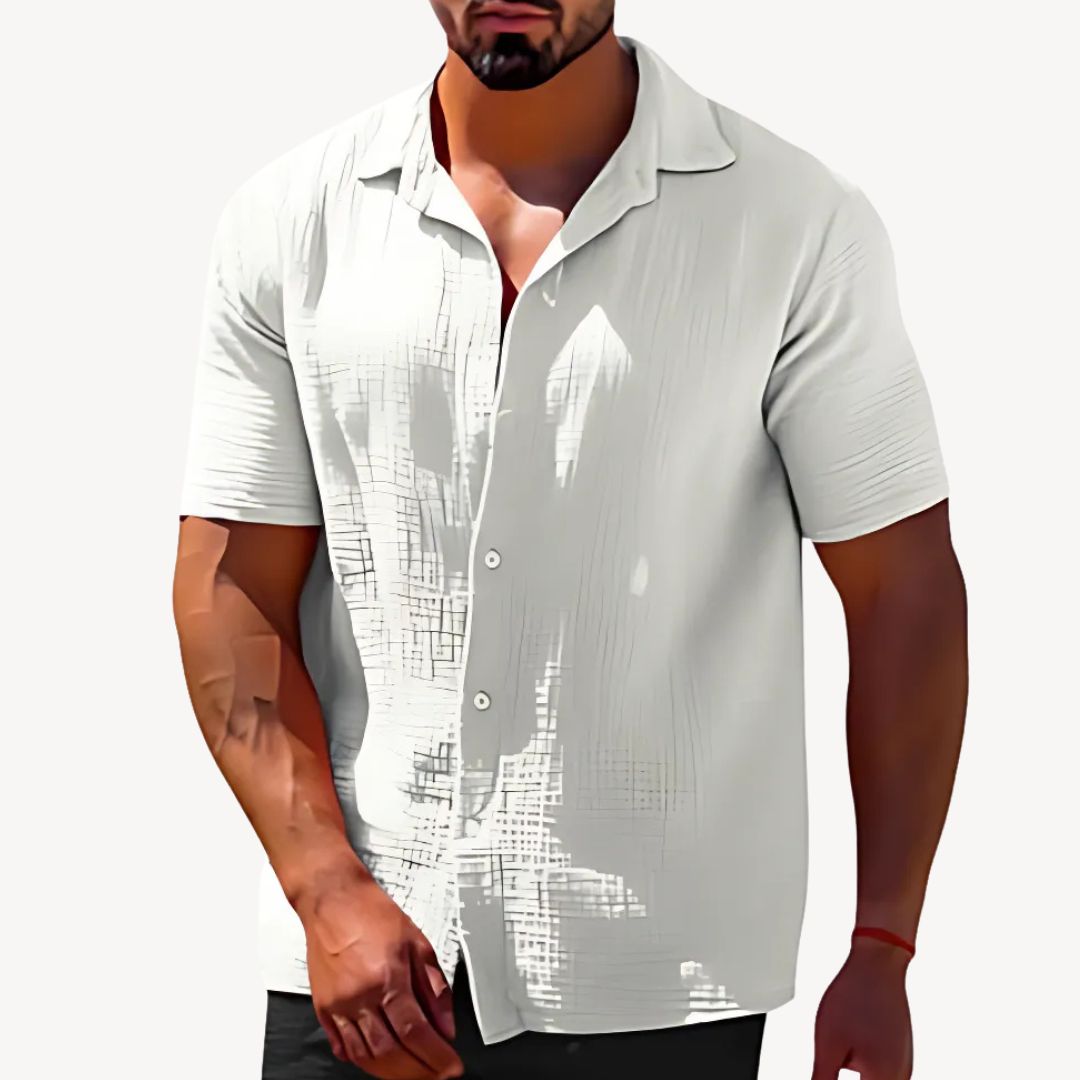 Linen Short Sleeve Shirt Men | Loravelle