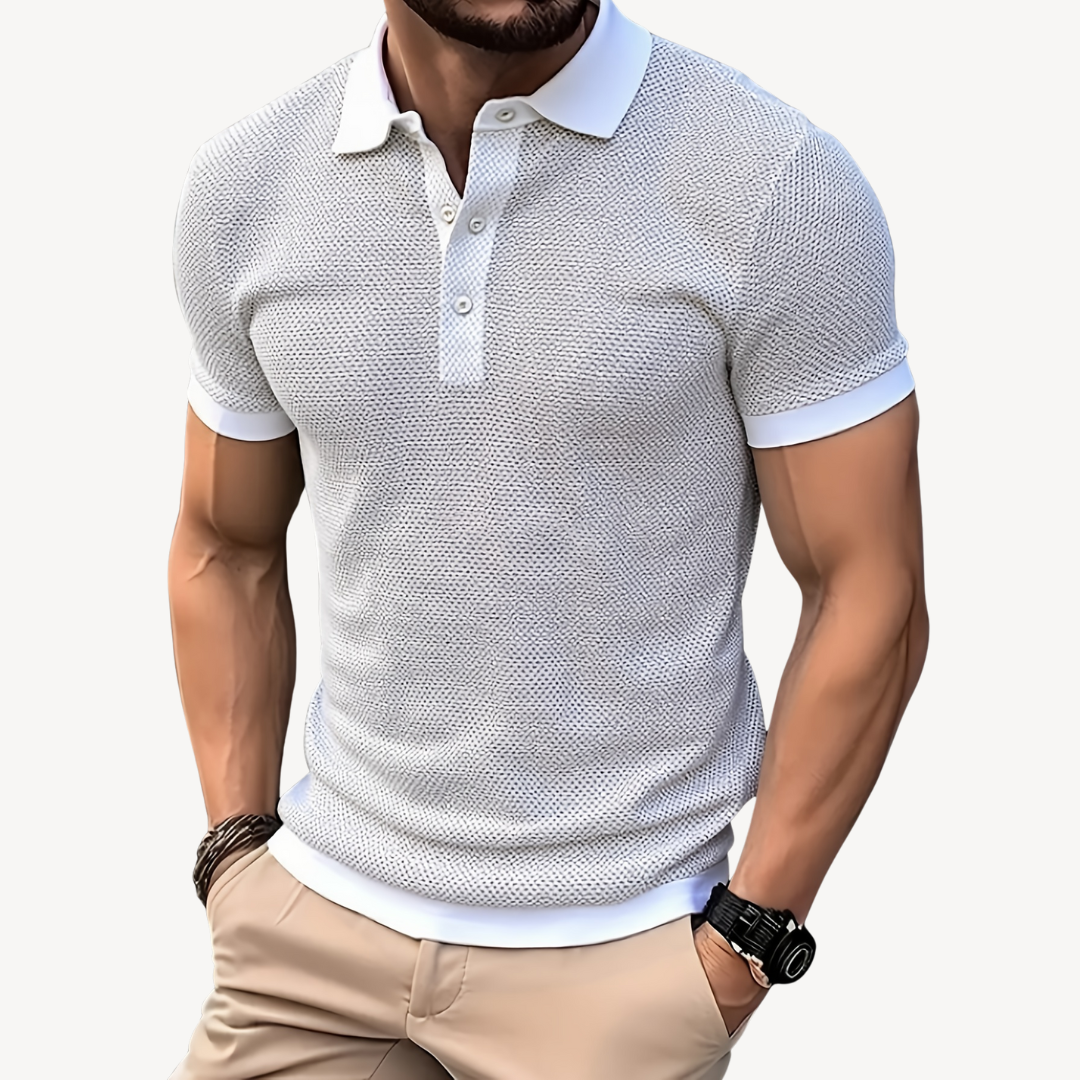 Men's Knit Polo Shirt - Casual & Comfortable | Loravelle