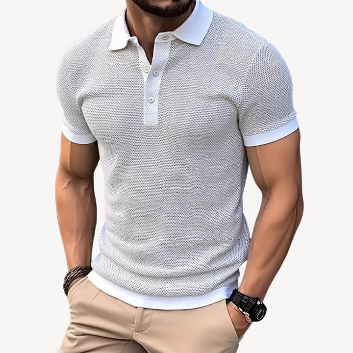 Men's Knit Polo Shirt - Casual & Comfortable | Loravelle