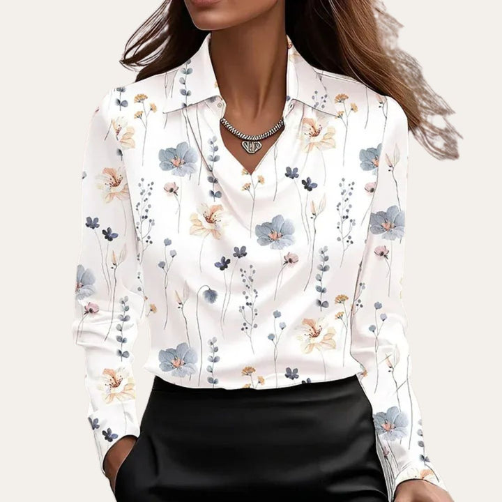 Satin Cowl Neck Blouse Women | Loravelle