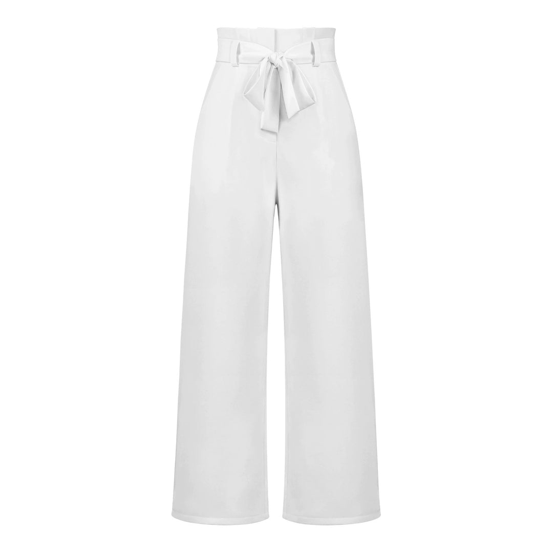 Tie Waist High-Waisted Trousers for women | Loravelle