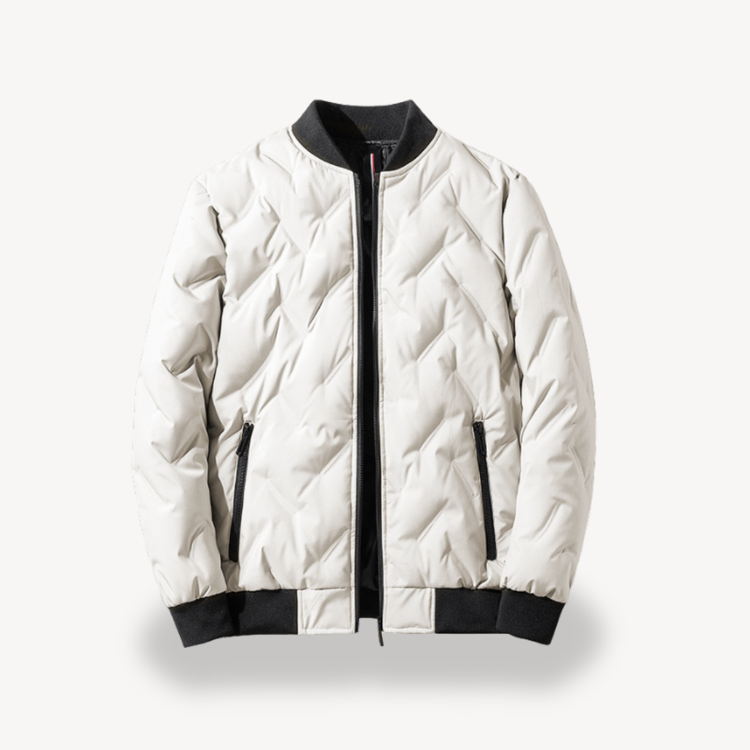 Men's Hybrid Puffer Bomber Jacket | Loravelle