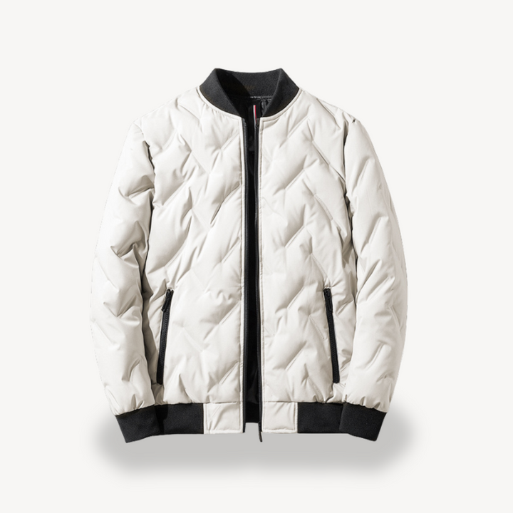 Men's Hybrid Puffer Bomber Jacket | Loravelle