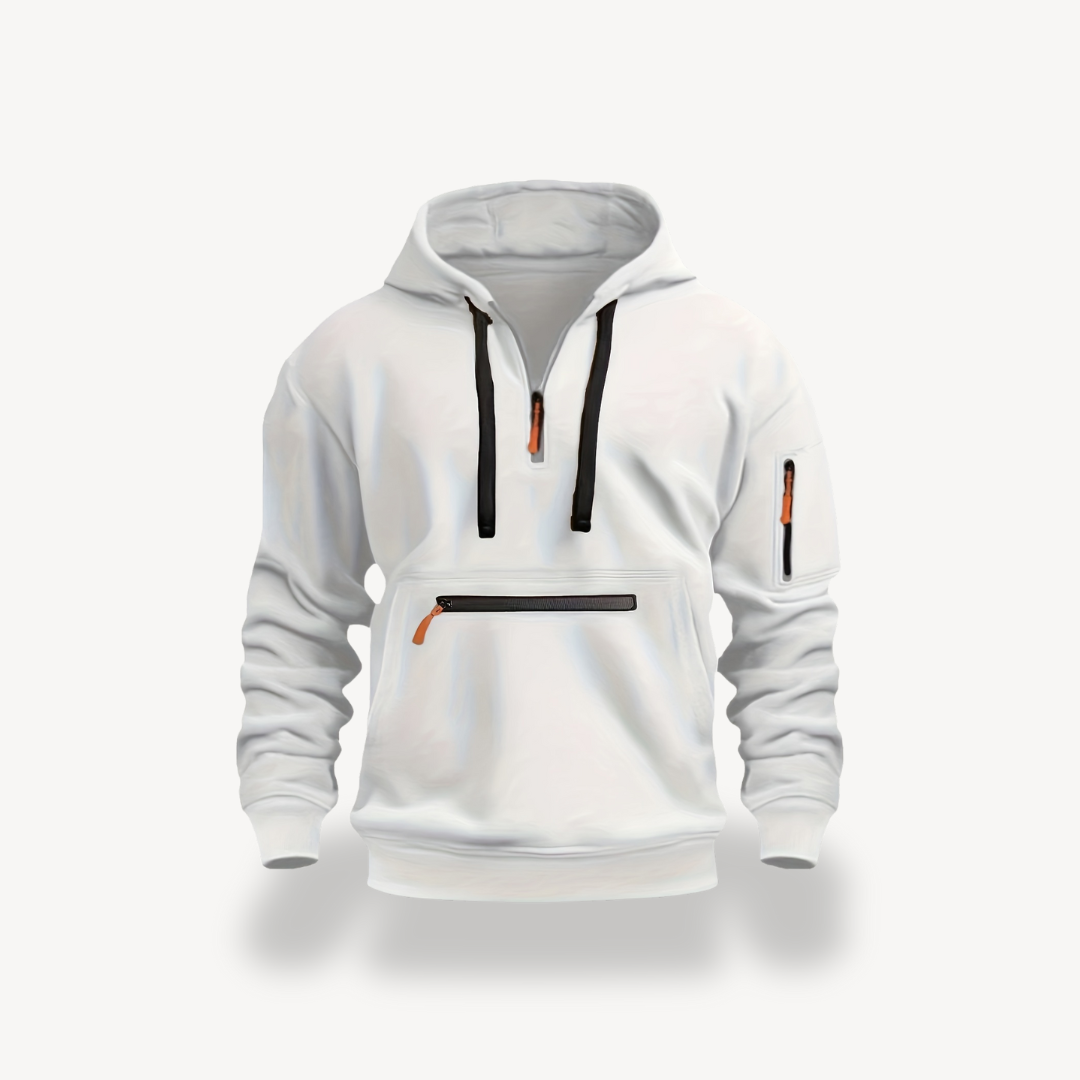 Men’s Cotton Blend Zip Hoodie | Loravelle