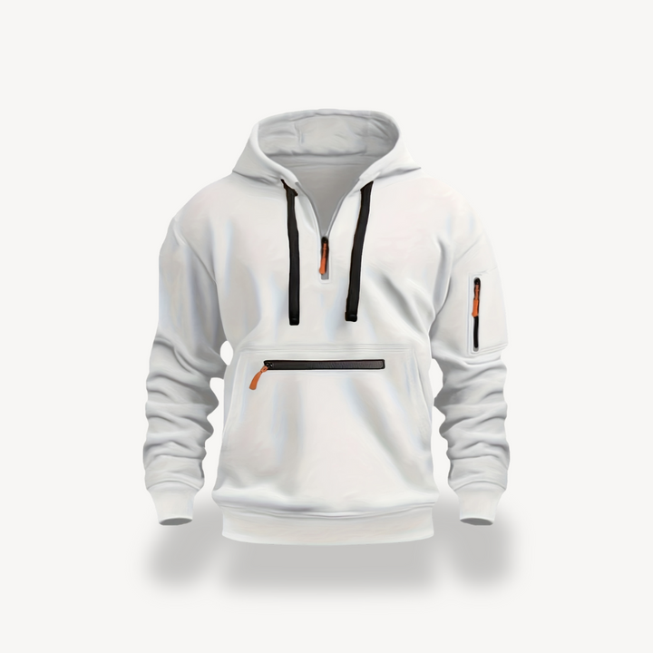 Men’s Cotton Blend Zip Hoodie | Loravelle