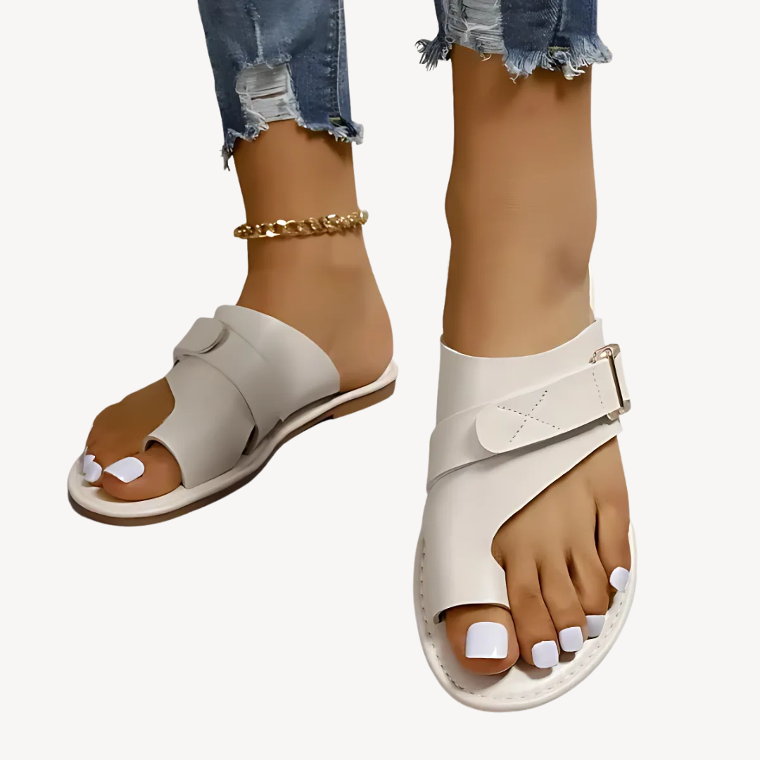 Women's Orthopedic Slide Sandals with Adjustable Strap | Loravelle