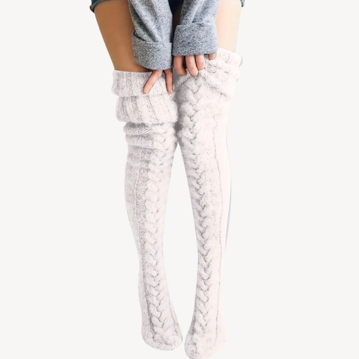 Women’s Knit Thigh-High Socks | Loravelle