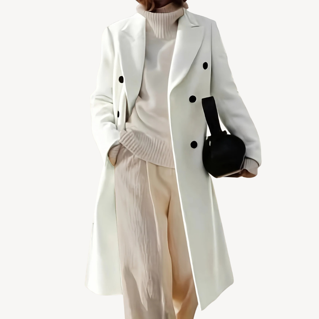 Women’s Double-Breasted Coat | Loravelle