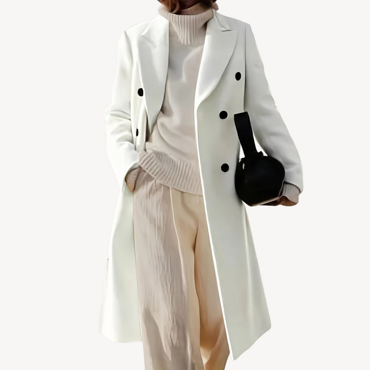 Women’s Double-Breasted Coat | Loravelle