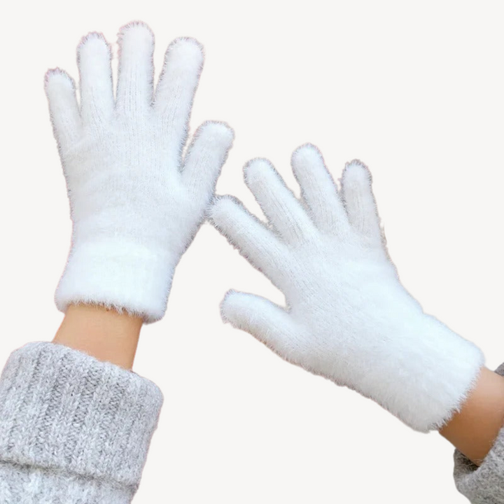 Women's Fuzzy Gloves | Loravelle