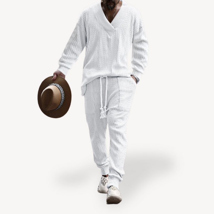 Cable Knit Sweater and Pants Set | Loravelle